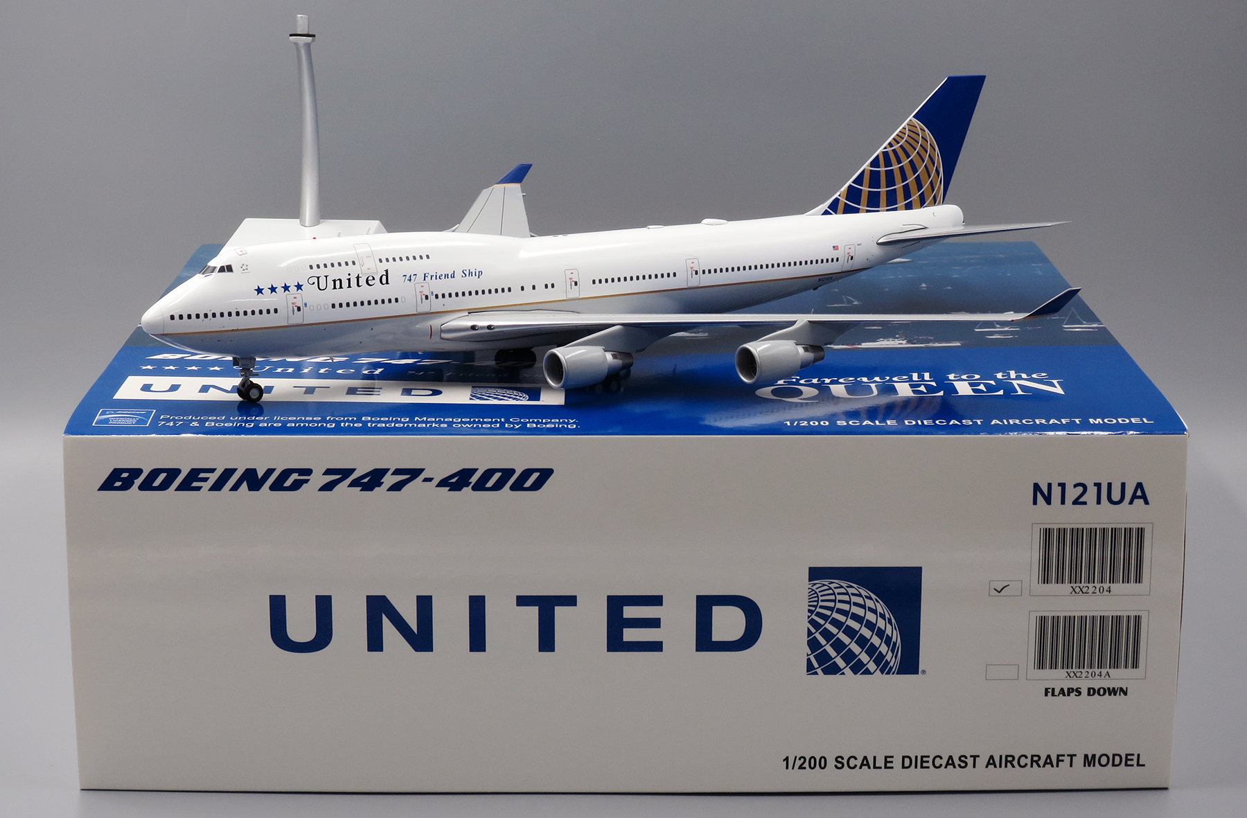 ScaleModelStore.com :: JC Wings 1:200 - XX2204 - United Boeing 747-400