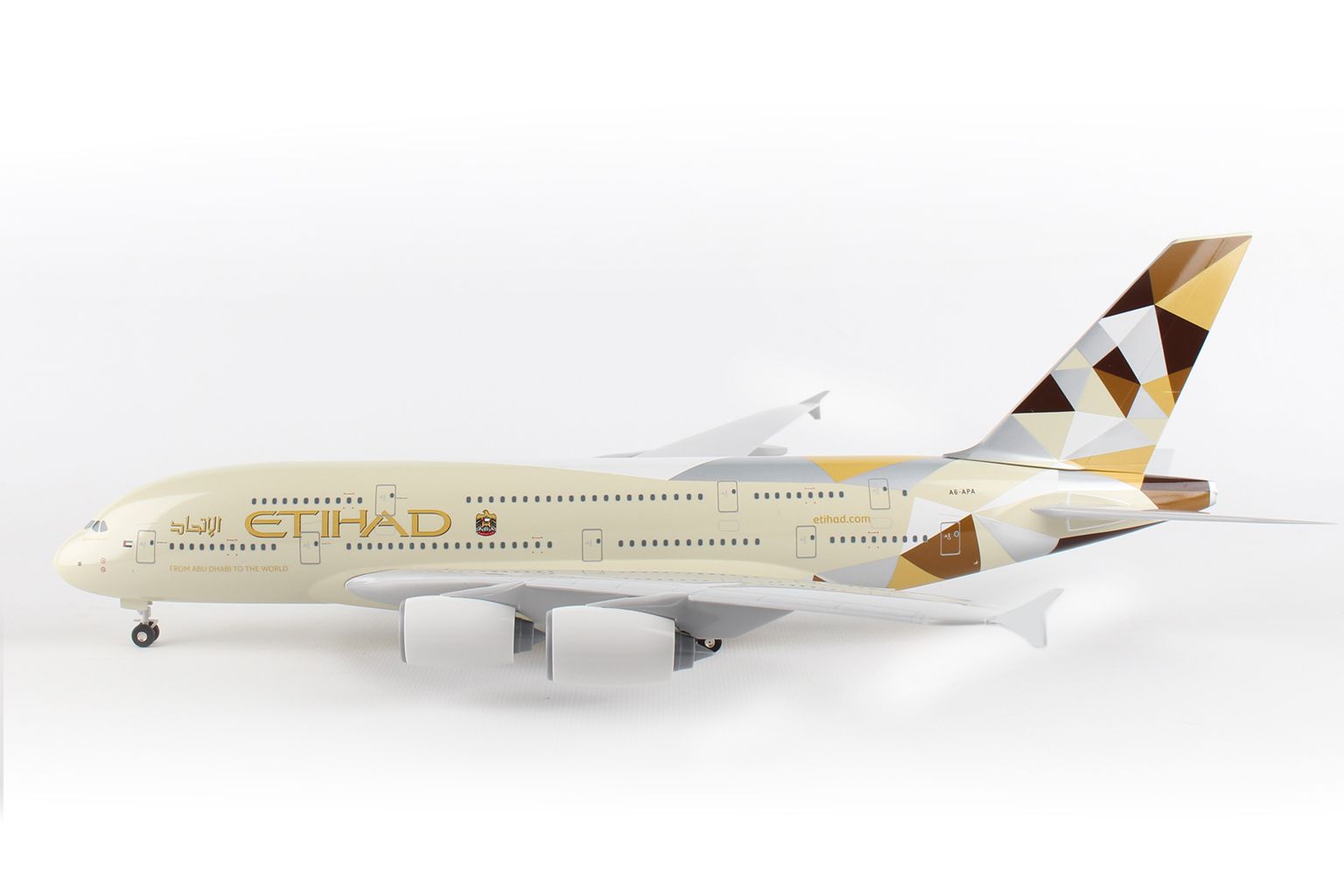 Etihad Airways Airbus A380-800 A6-apa 1/200 SKR840 SkyMarks Abu Dhabi for sale online 