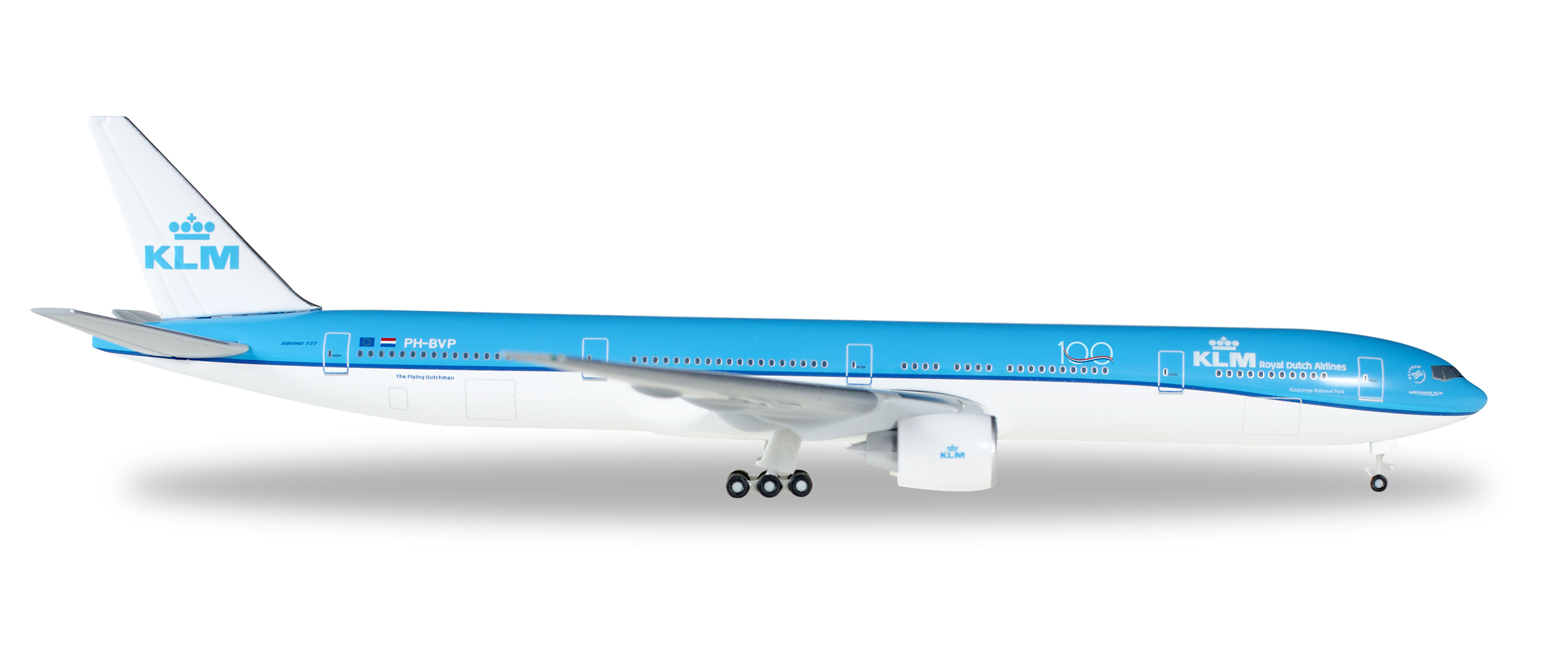 Herpa Wings 1:500 KLM Boeing 777-300ER PH-BVA 506281 seltenes Flugzeugmodell 