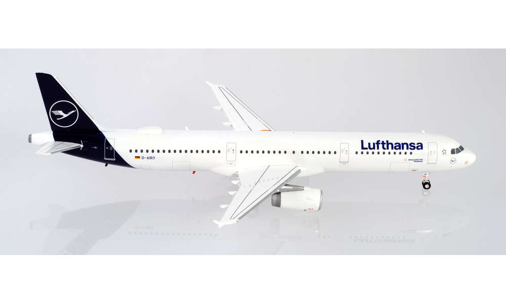 Avion Airbus A321-100 Lufthansa 1/200 – Modèle Fini, Environ 22 Cm