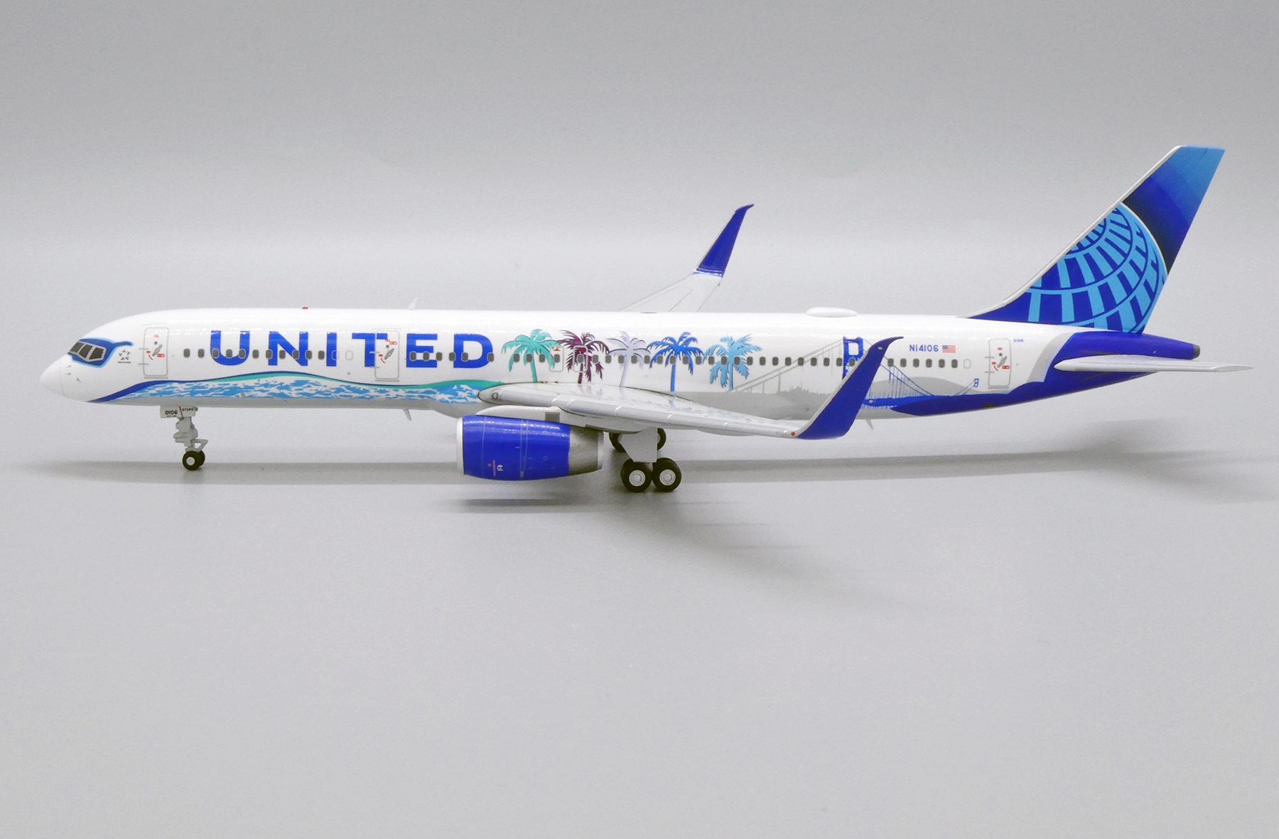 JC Wings jclh 2269 1/200 United Airlines B757 son art ici New York N14102 avec STD 