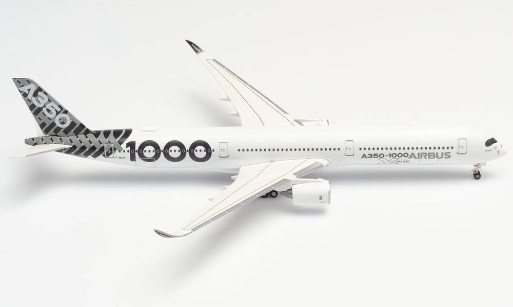 Airbus a350-1000 airbus "carbon livery" F-wlxv club Edition Herpa Wings 534017 