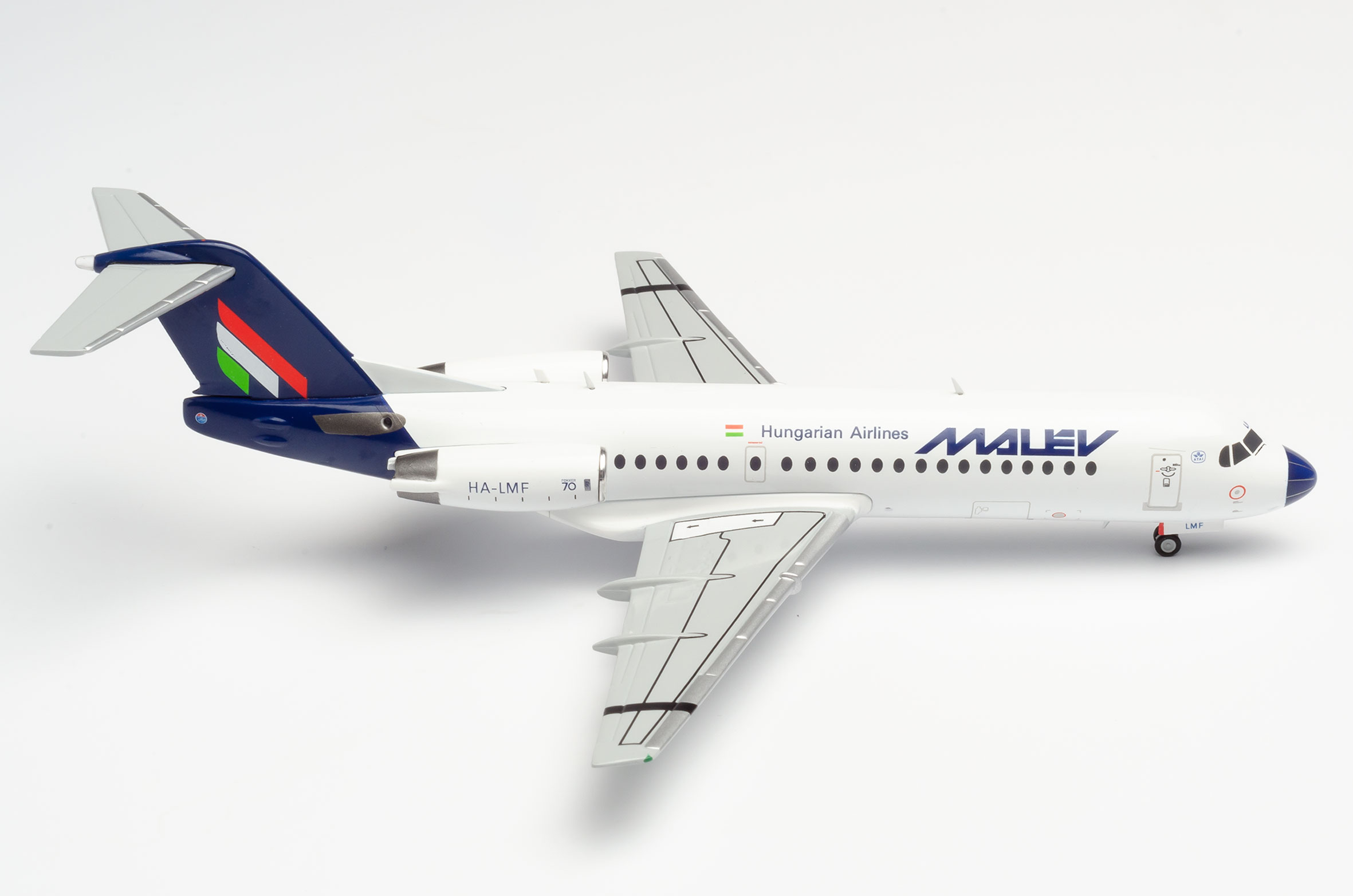 Herpa Wings 1:500 509275 MALEV Hungarian Airlines Fokker 70 Aircraft Model 
