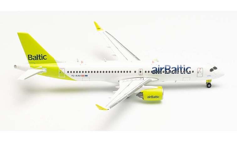 Herpa Wings airBaltic 100th a220 Airbus a220-300 NEW LIVERY 562751 