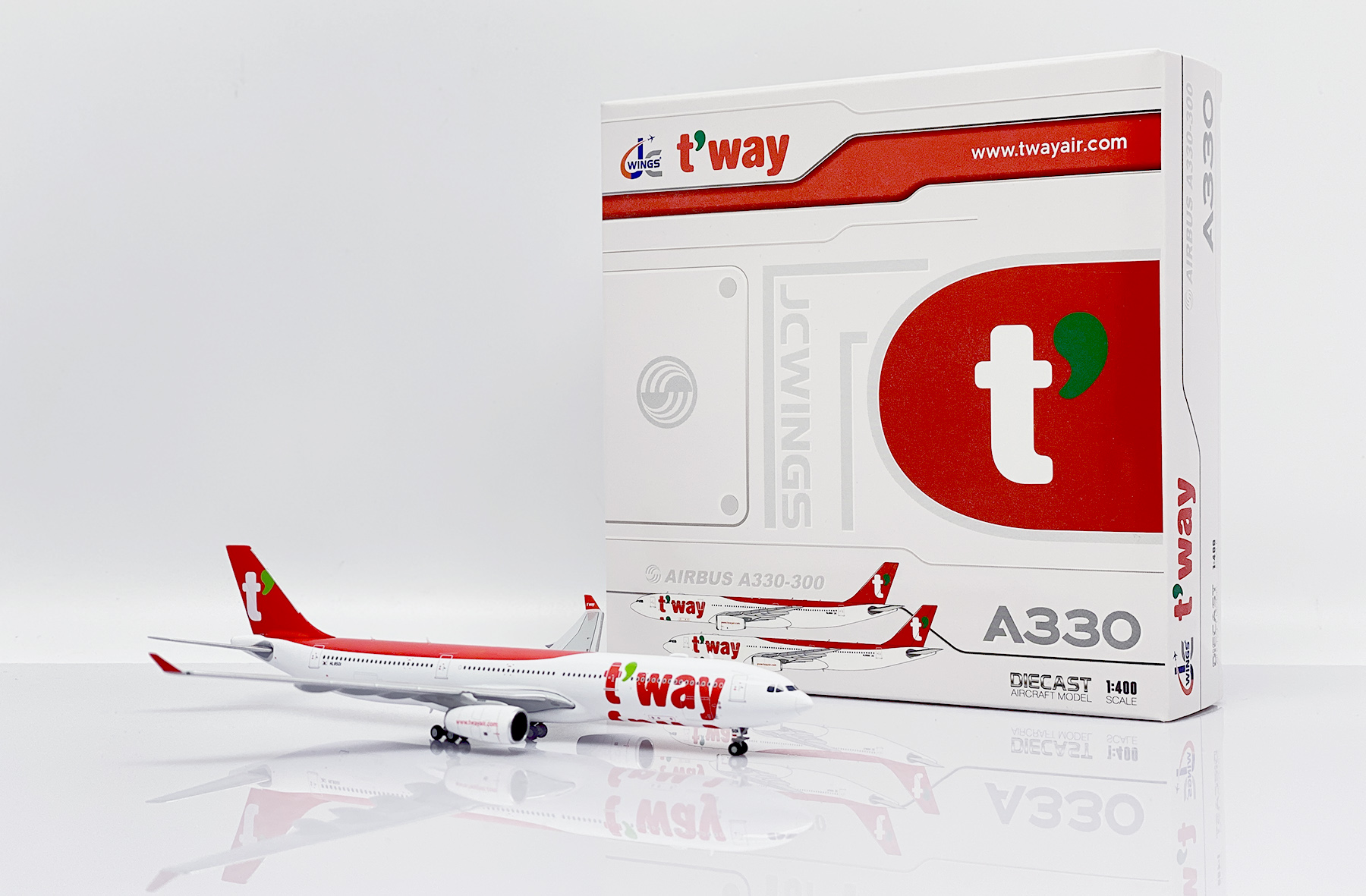 t´way ティーウェイ航空 A330-300 Phoenix 1:400-