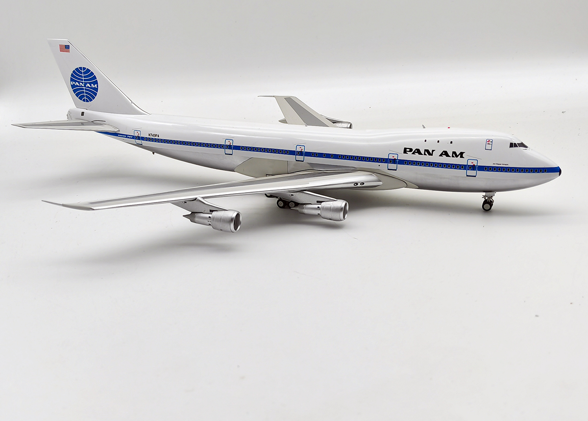 Herpa Snap-Fit Modelvliegtuig Boeing 747-100 Pan Am - Schaal 1:250, Miniatuur Verzamelobject Met Standaard