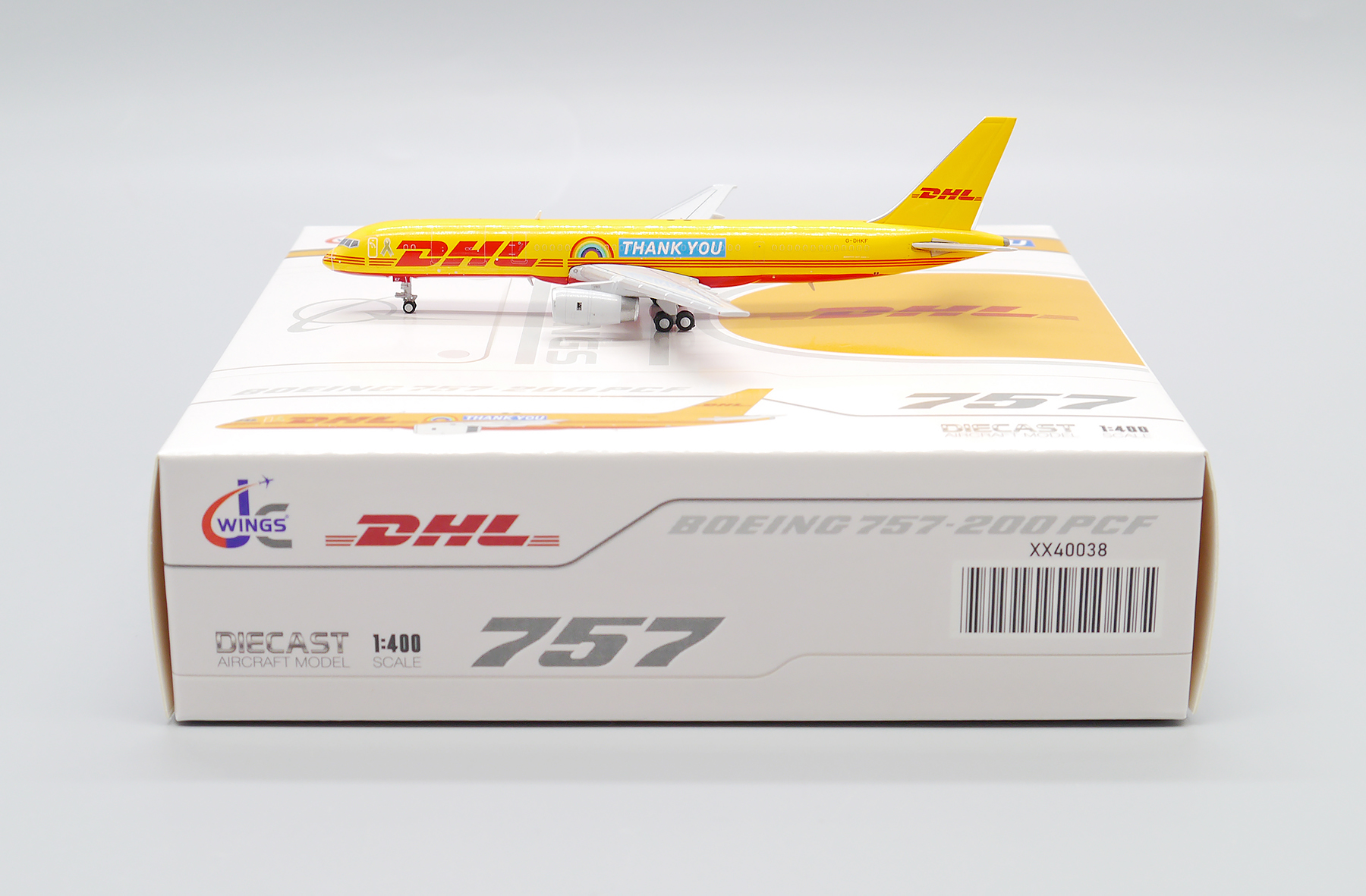 ScaleModelStore.com :: JC Wings 1:400 - XX40038 - DHL Boeing 757