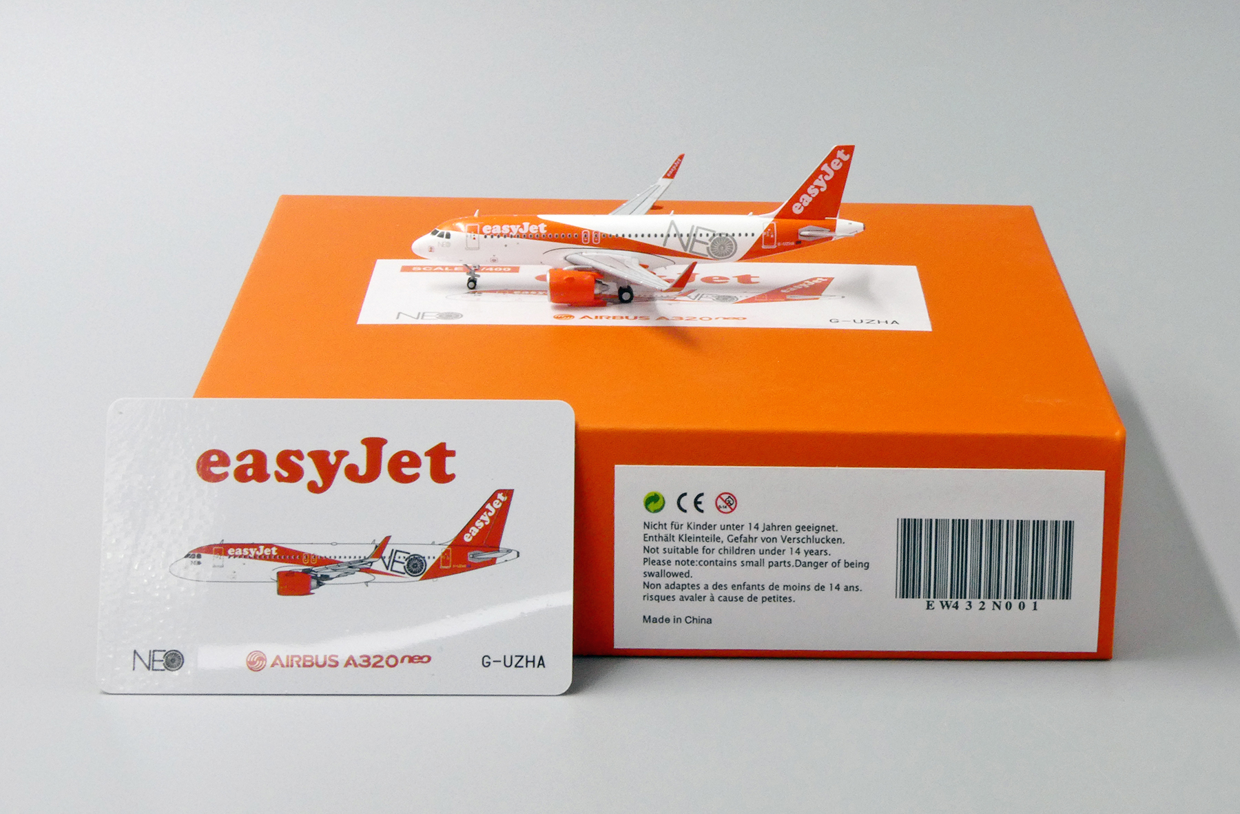Easyjet A320 Model ScaleModelStore.com :: JC Wings 1:400 - EW432N001 - EasyJet Airbus A320neo