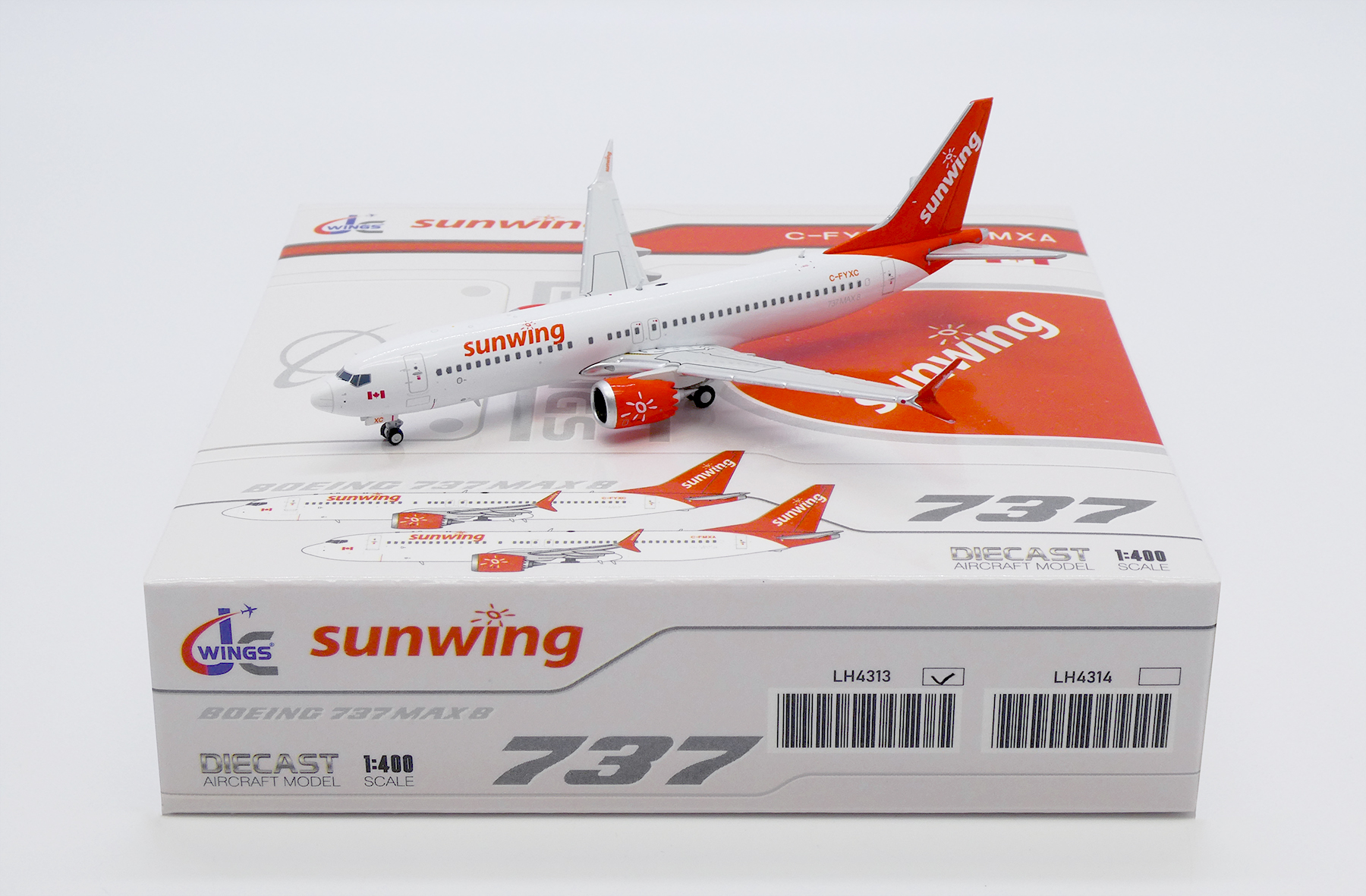 Korean Air B737 MAX 8 HL8348 JC Wings EW438M002 Scale 1:400