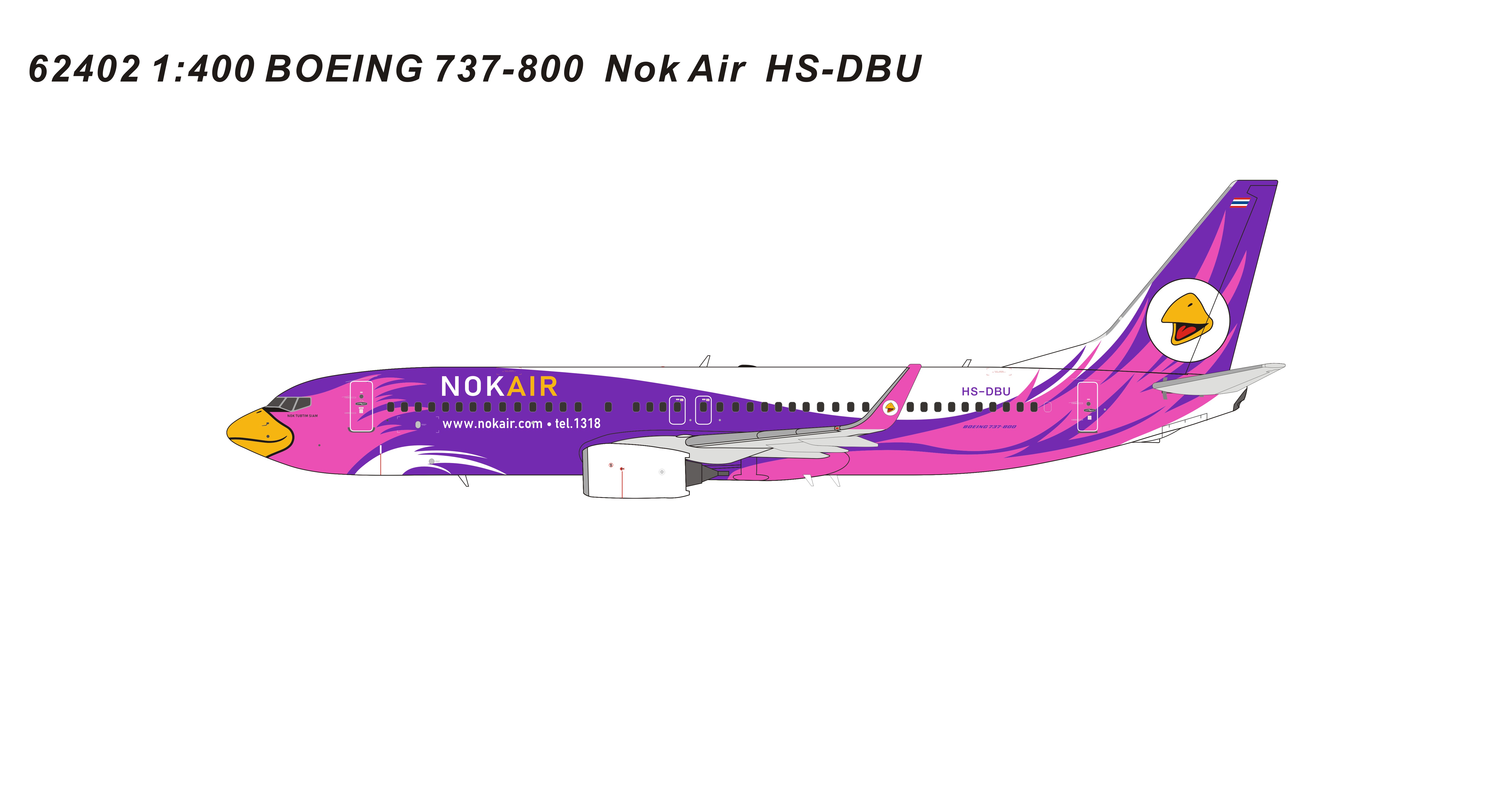 ScaleModelStore.com :: Panda Models 1:400 - 62402 - NokAir