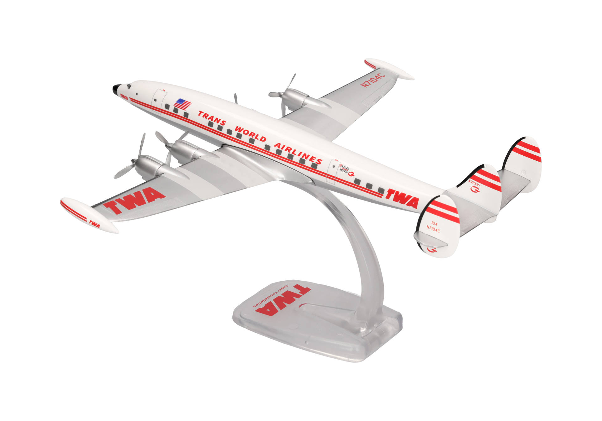 TWA Trans World Airlines Boeing 747-100 Tail #n129tw