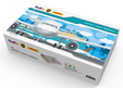 - Airport Cargo Terminal Display Case with Apron and 3 Aircraft Models (JC Wings 1:400)