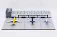  Airport Cargo Terminal Display Case with Apron and 3 Aircraft Models (JC Wings 1:400)