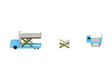 KLM (Schiphol Airport) Container Loader (2 pcs.) (Herpa Wings 1:500)