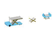 KLM (Schiphol Airport) Container Loader (2 pcs.) (Herpa Wings 1:500)