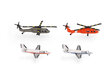  - Helicopter & Bizjet set (2+2) (Herpa Wings 1:500)