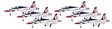Thunderbirds Air Demonstration Squadron 6 in 1 -  Northrop T-38A Talon (Hogan 1:200)