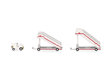 TWA Historic Stairs (2 st.) + tractor (1 st.) (Herpa Wings 1:200)